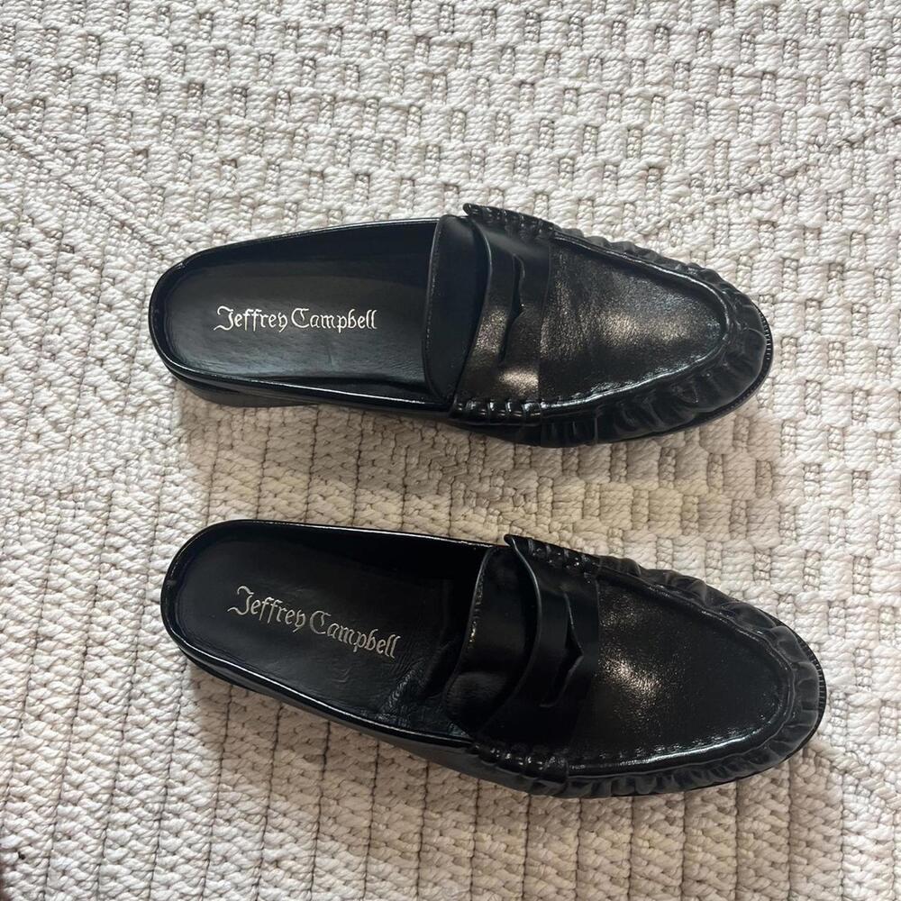 SOLD Jeffrey Campbell Goddard Penny Loafer Mules - Picture 2 of 6